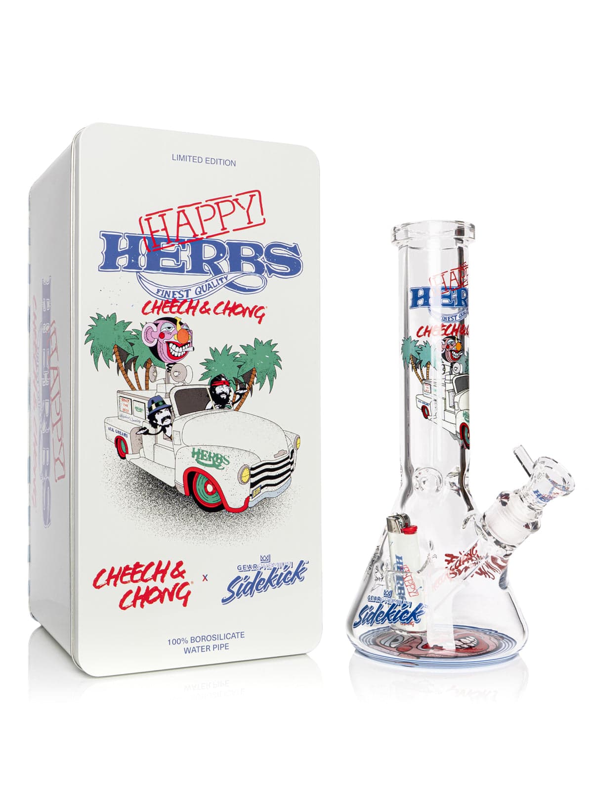 GEAR Premium Happy Herbs Cheech & Chong Sidekick water pipe